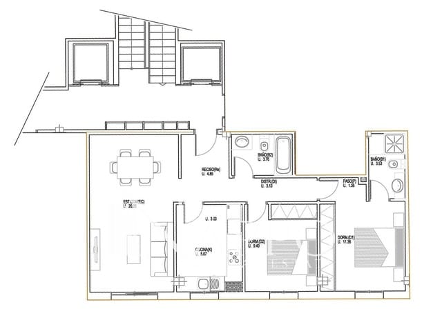 2 Zimmer Wohnung zu verkaufen in Foners, Palma de Mallorca mit Garage - 430.000 € (Ref: 9696638)