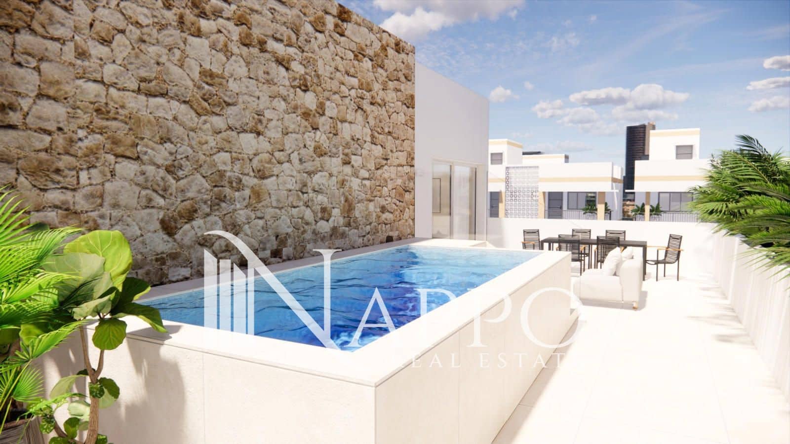 Ático de 3 habitaciones en Colonia de Sant Jordi en venta con piscina garaje - 995.000 € (Ref: 9697767)