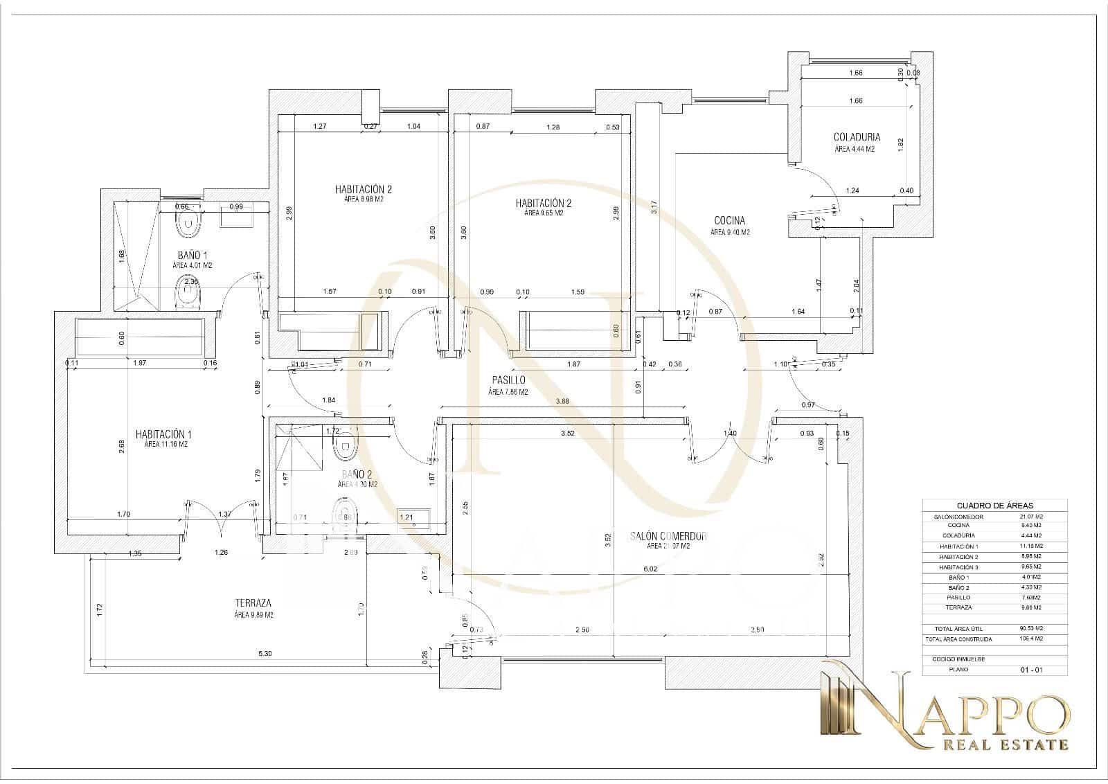 3 bedroom Flat for sale in Palma de Mallorca with garage - € 695,000 (Ref: 9788778)