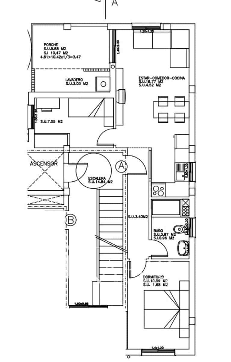 2 soverom Leilighet til salgs i Can Pastilla med garasje - € 395 000 (Ref: 9879882)
