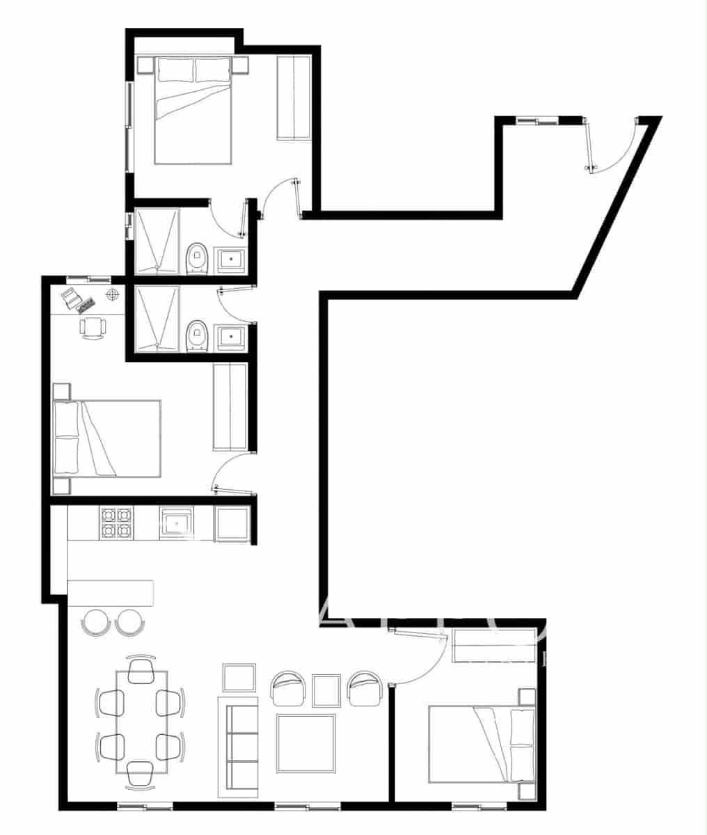 3 sovrum Lägenhet till salu i Madrid stad - 730 000 € (Ref: 9922879)