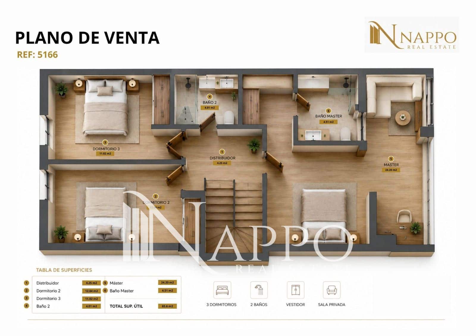3 bedroom Flat for sale in Palma de Mallorca with garage - € 550,000 (Ref: 9956336)