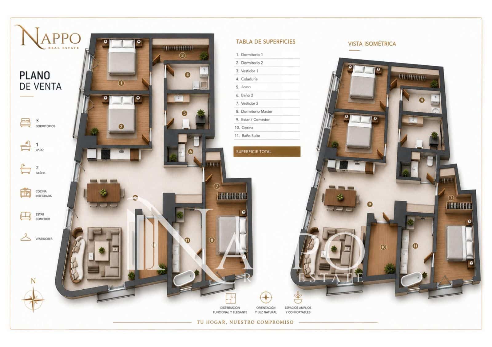 3 Zimmer Wohnung zu verkaufen in Palma de Mallorca - 1.495.000 € (Ref: 9960978)