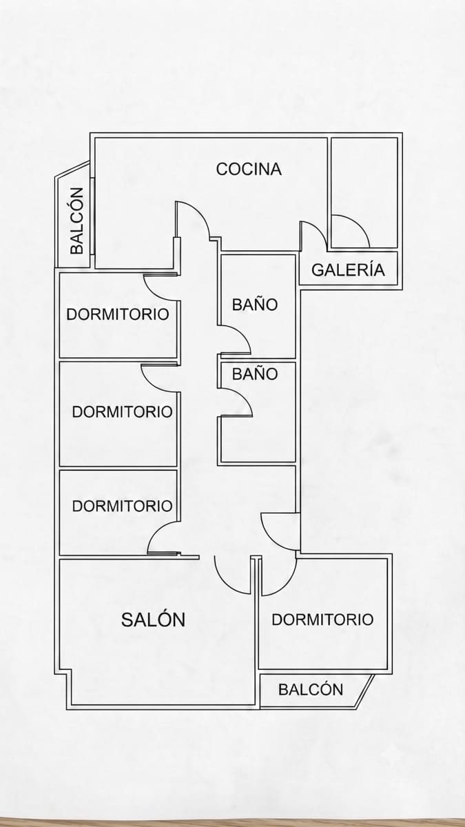 5 chambre Appartement à vendre à Elche / Elx - 185 000 € (Ref: 9959928)