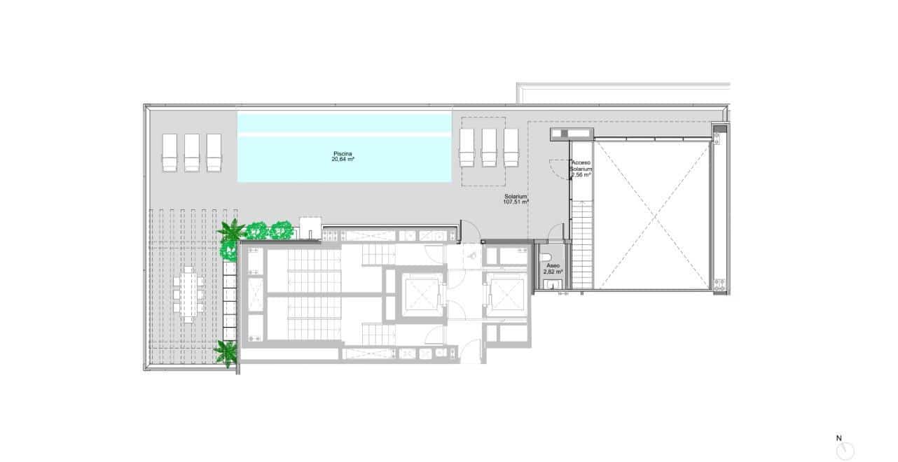 4 sovrum Takvåning till salu i Malaga stad med pool garage - 4 408 000 € (Ref: 9338828)