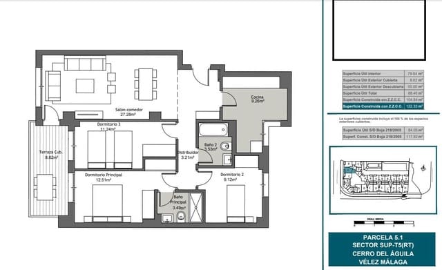 3 quarto Apartamento para venda em Torre del Mar, Vélez-Málaga com piscina garagem - 314 950 € (Ref: 9338857)