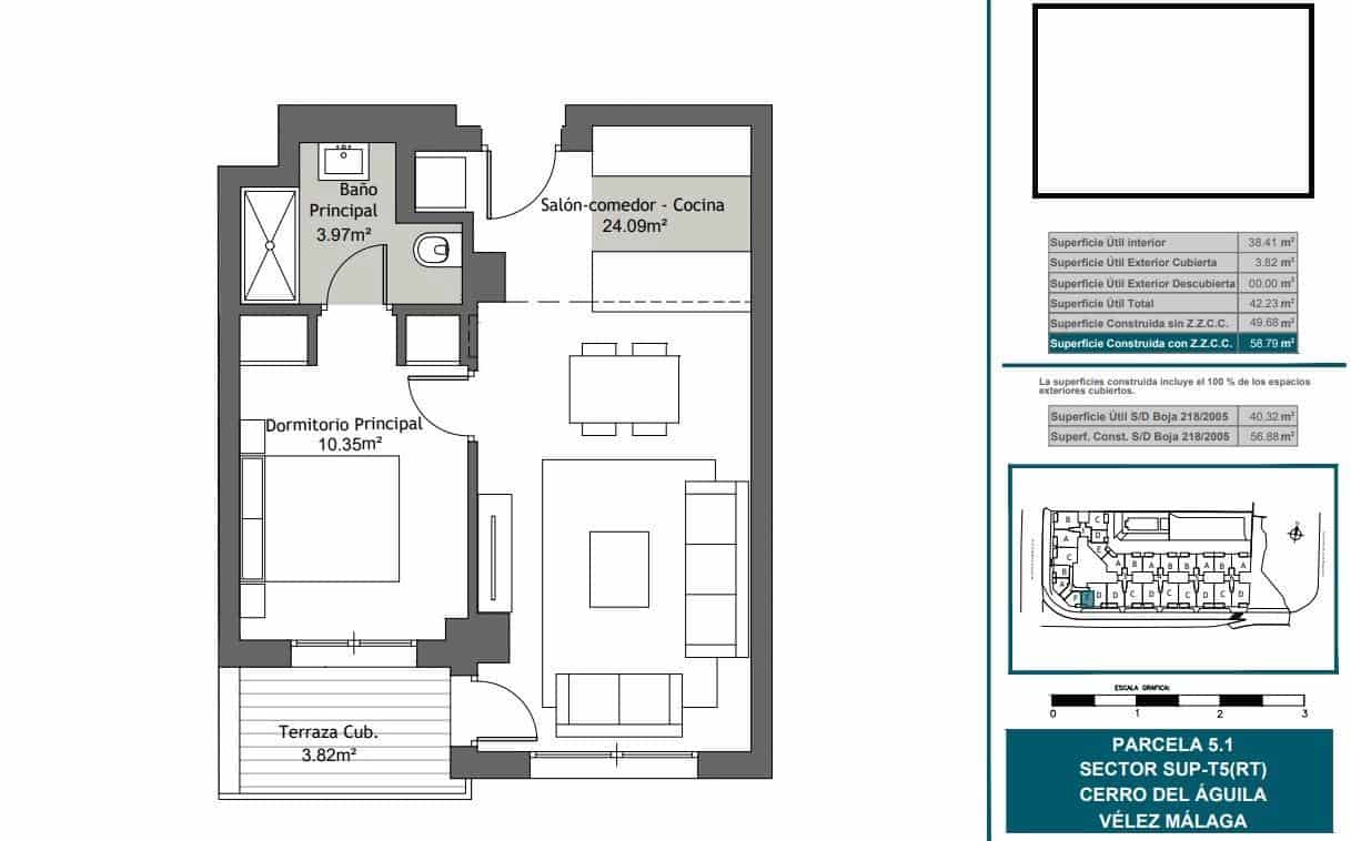 1 soverom Leilighet til salgs i Torre del Mar med svømmebasseng garasje - € 194 950 (Ref: 9338858)