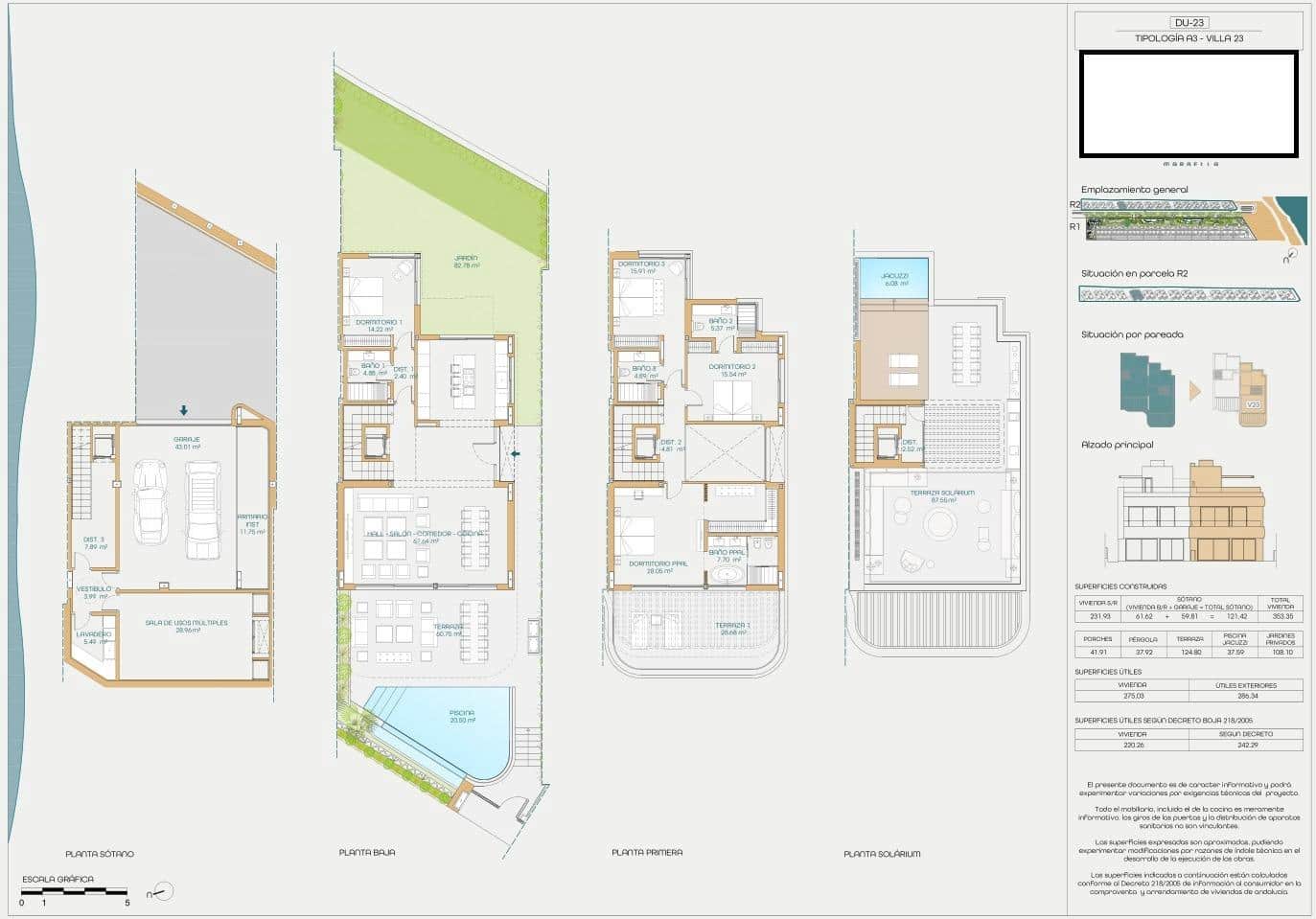 4 soverom Kjedet enebolig til salgs i Las Chapas med svømmebasseng garasje - € 5 200 000 (Ref: 9338866)