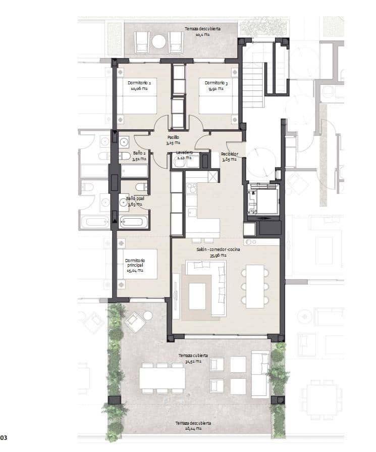 2 makuuhuone Kattohuoneisto myytävänä paikassa Benalmadena mukana uima-altaan 
autotalli - 630 000 € (Ref: 9338886)