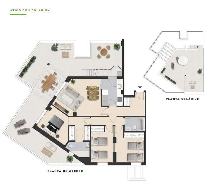 3 sypialnia Apartament na sprzedaż w Miasto Malaga z basenem garażem - 634 000 € (Ref: 9338900)