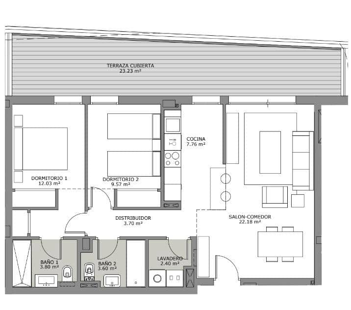 3 soverom Leilighet til salgs i Fuengirola med svømmebasseng garasje - € 449 950 (Ref: 9338908)