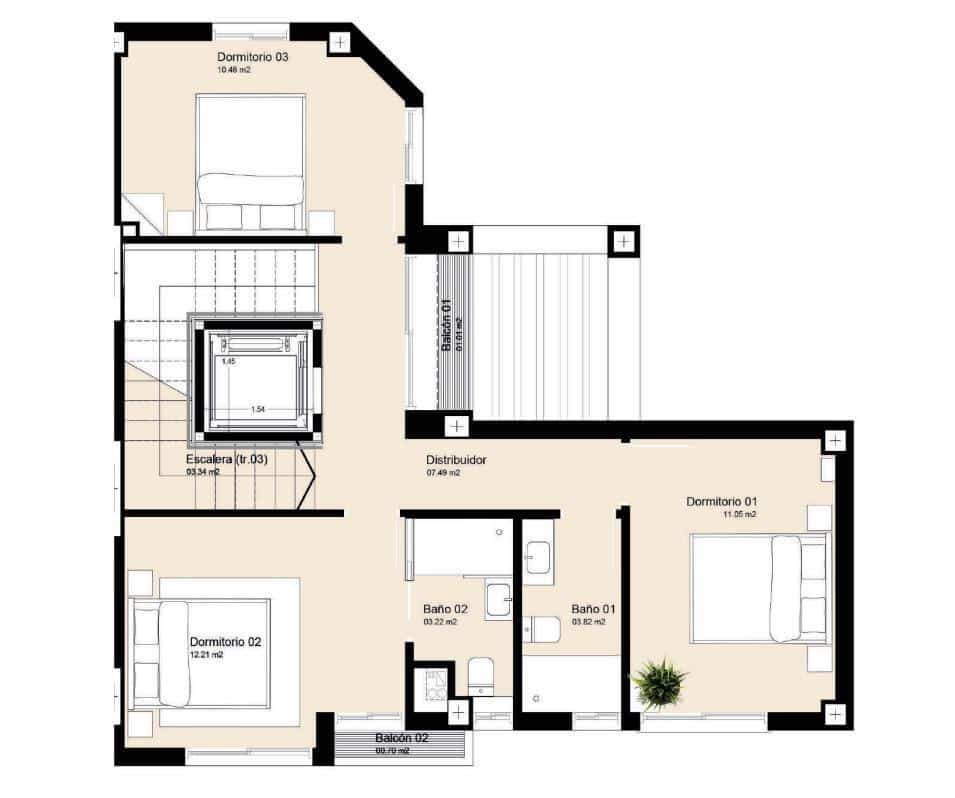 3 camera da letto Villetta Bifamiliare in vendita in Malaga citta con piscina garage - 1.650.000 € (Rif: 9338934)