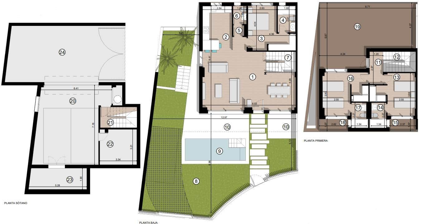 3 Zimmer Reihenhaus zu verkaufen in Malaga Stadt mit Pool Garage - 1.750.000 € (Ref: 9338937)