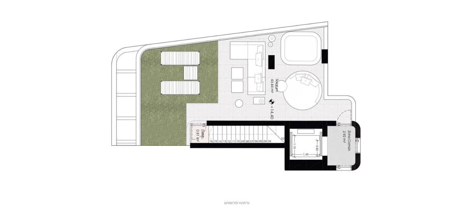 2 soverom Penthouse til salgs i Malaga by med garasje - € 1 555 000 (Ref: 9338946)
