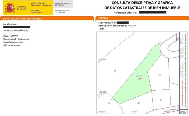 Tomt till salu i Pinares de San Antón, Málaga stad - 1 167 000 € (Ref: 9338957)