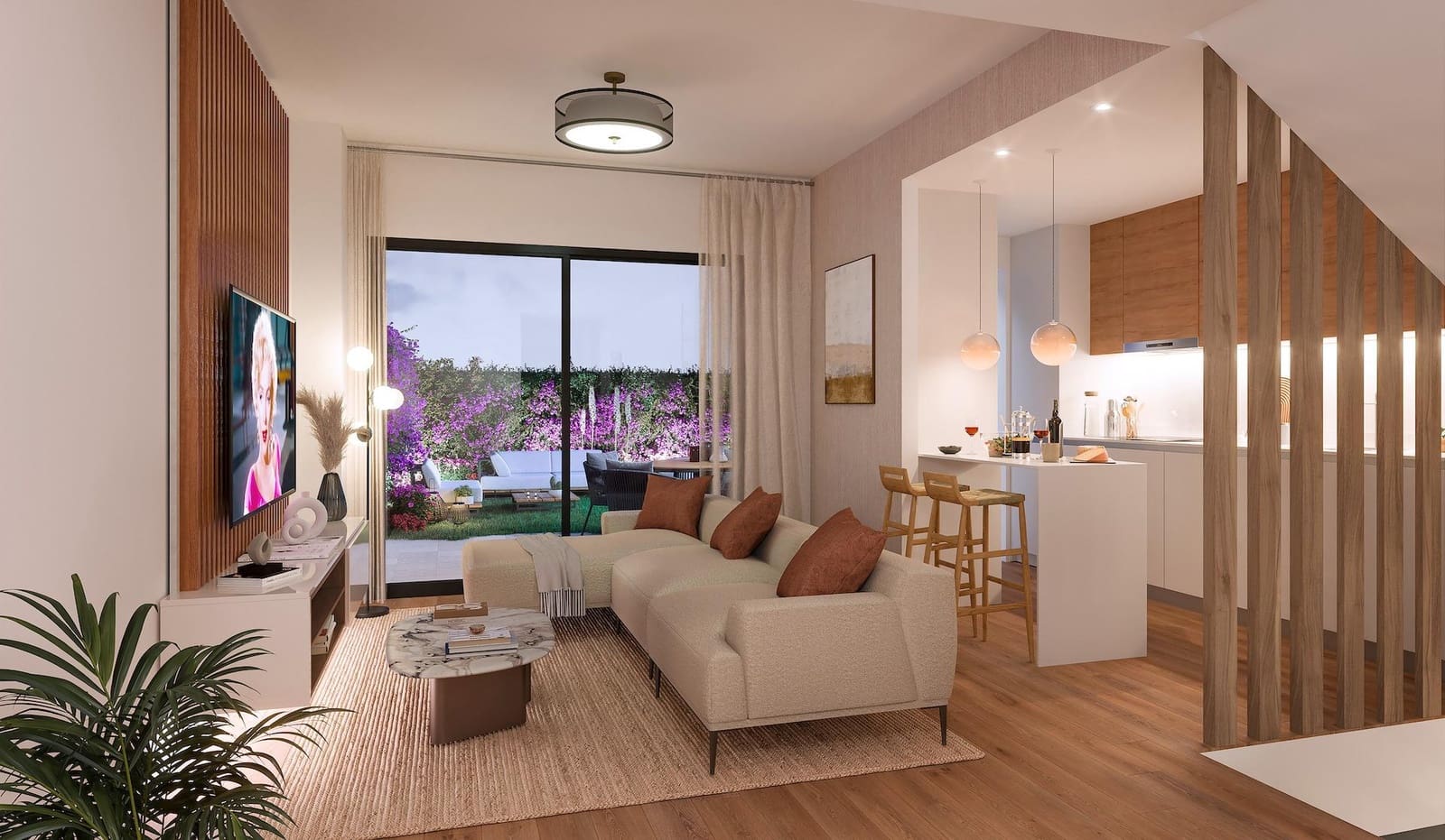 3 Zimmer Reihenhaus zu verkaufen in Malaga Stadt mit Pool Garage - 450.000 € (Ref: 9338958)