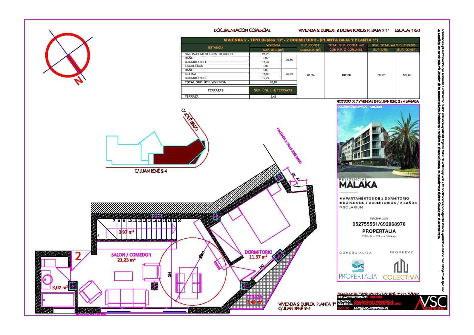 2 soverom Leilighet til salgs i Malaga by - € 345 000 (Ref: 9338967)