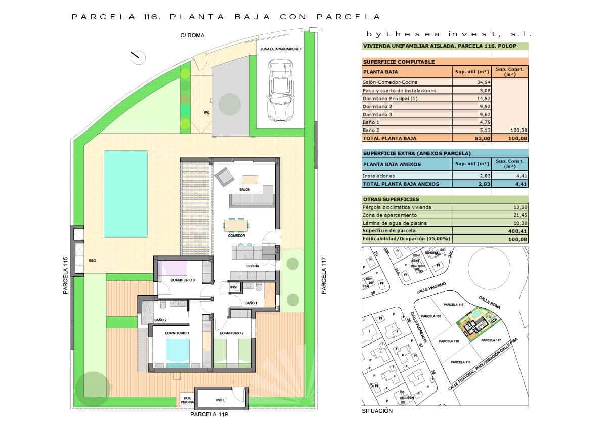 3 bedroom Villa for sale in Polop with pool - € 549,000 (Ref: 9819761)