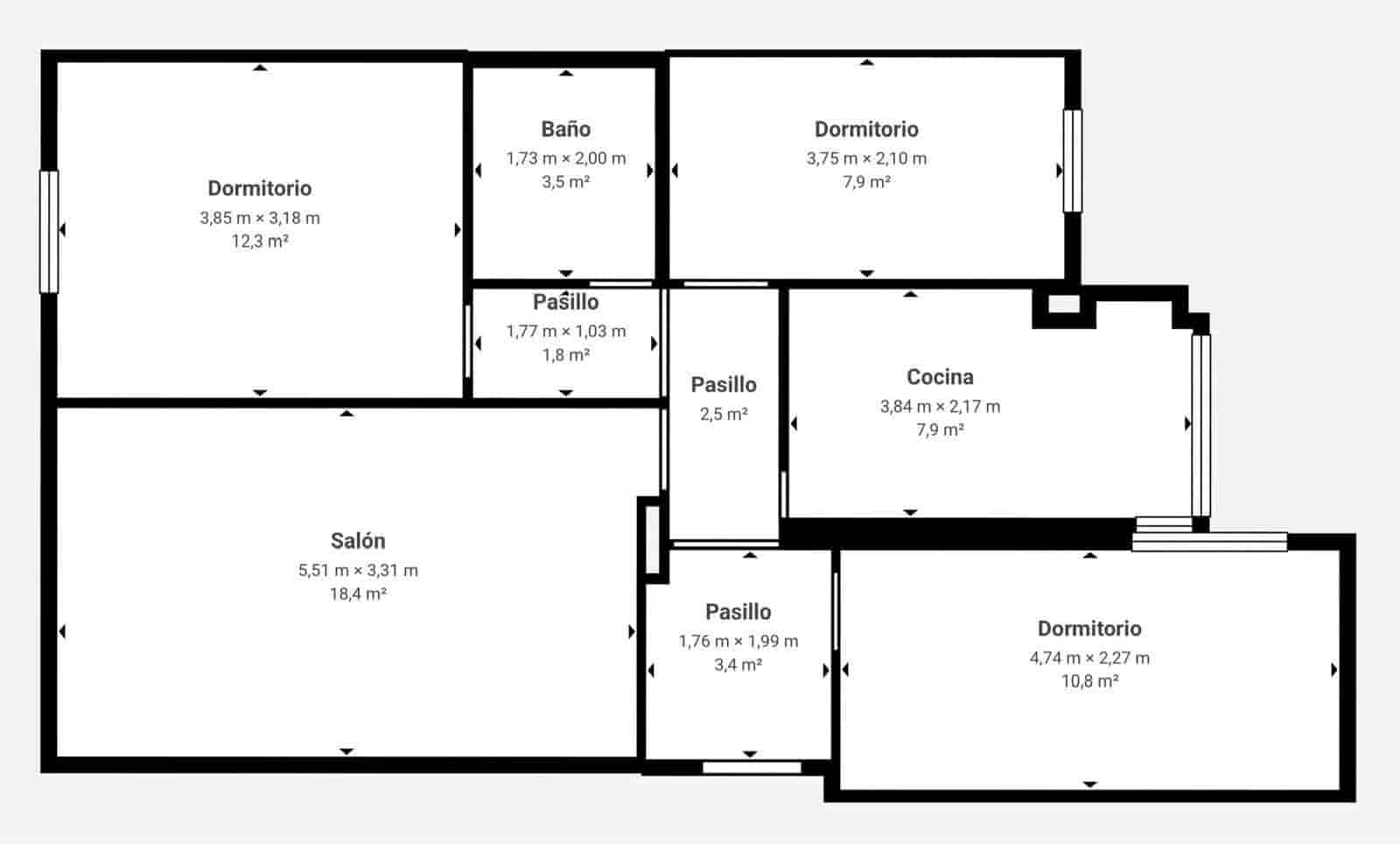3 slaapkamer Appartement te koop in Granada stad - € 229.000 (Ref: 9916589)