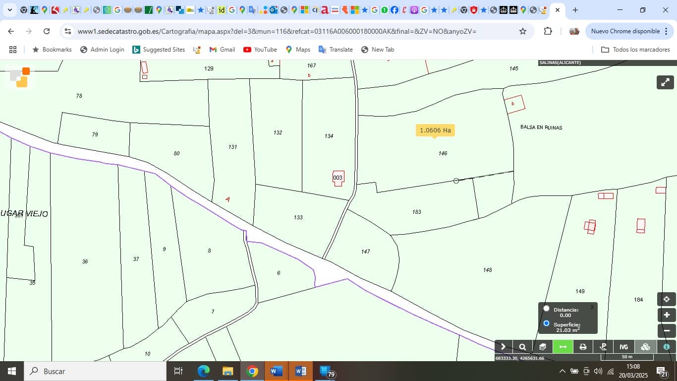 Undeveloped Land for sale in Salinas - € 36,000 (Ref: 8885416)