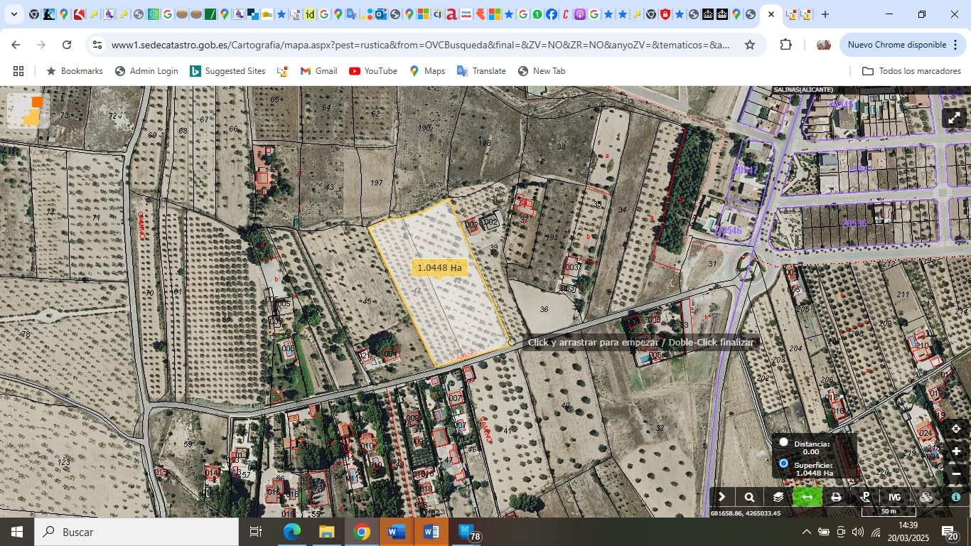 Grunde uden byggetilladelser til salg i Salinas - € 86.000 (Ref: 8885417)