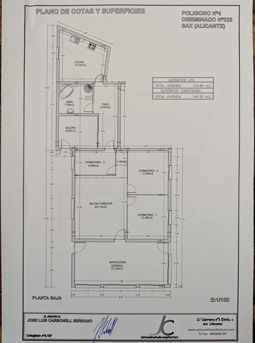 3 soverom Finca/Herregård til salgs i Sax med svømmebasseng garasje - € 230 000 (Ref: 9730781)