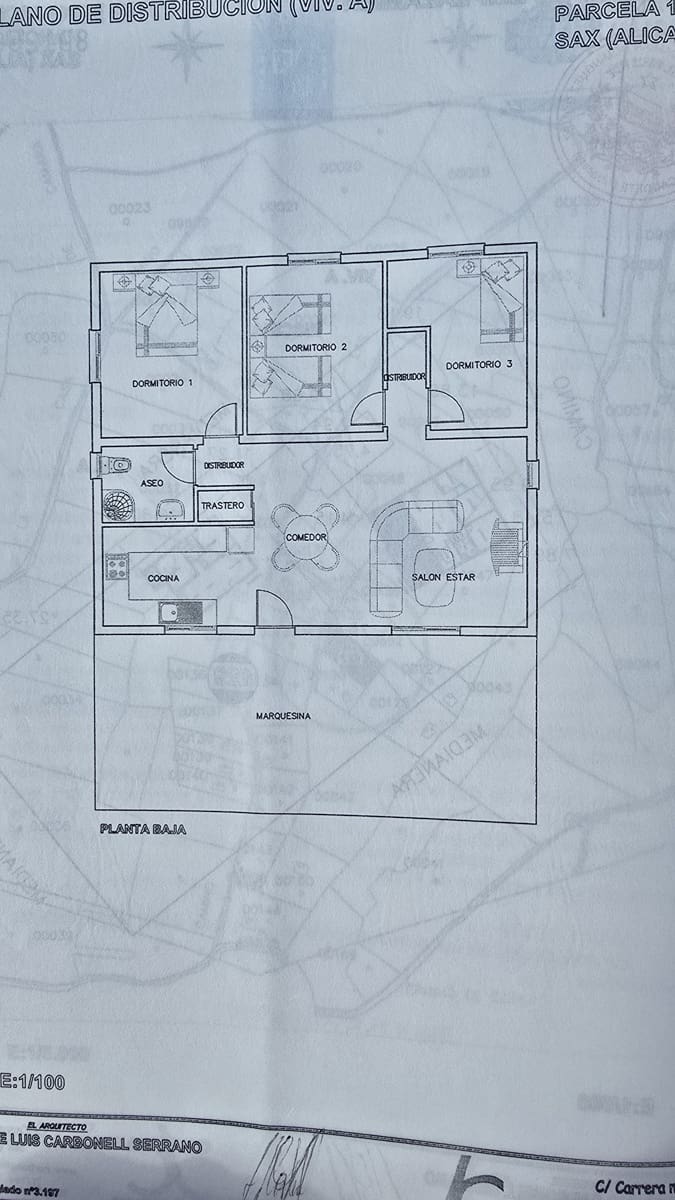 5 bedroom Finca/Country House for sale in Sax with pool - € 349,950 (Ref: 9802774)