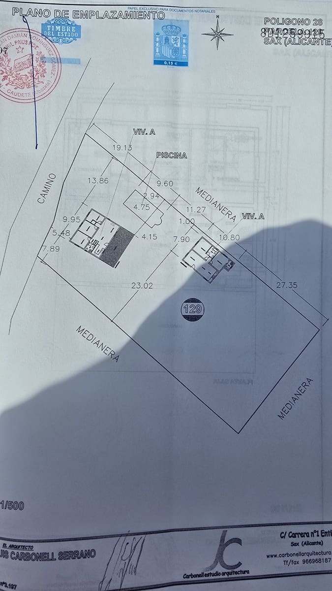5 soveværelse Finca/Landehus til salg i Sax med swimmingpool garage - € 349.950 (Ref: 9802774)
