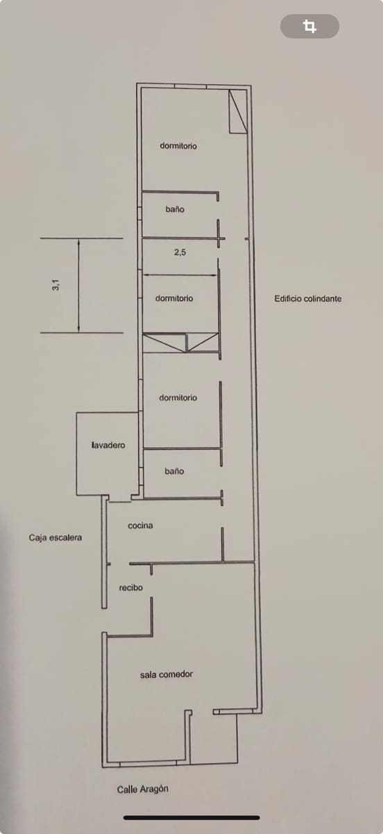 3 soveværelse Lejlighed til salg i Palma de Mallorca - € 360.000 (Ref: 9679876)