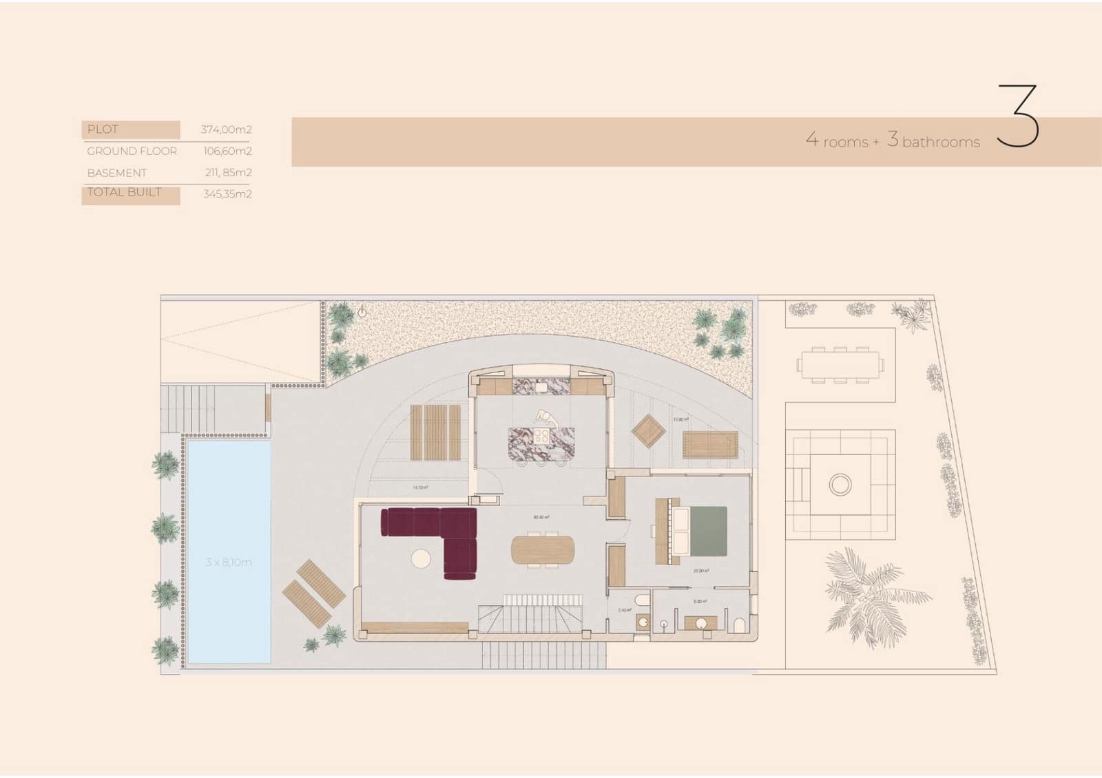 Chalet de 4 habitaciones en Algorfa en venta con piscina garaje - 815.000 € (Ref: 9446436)