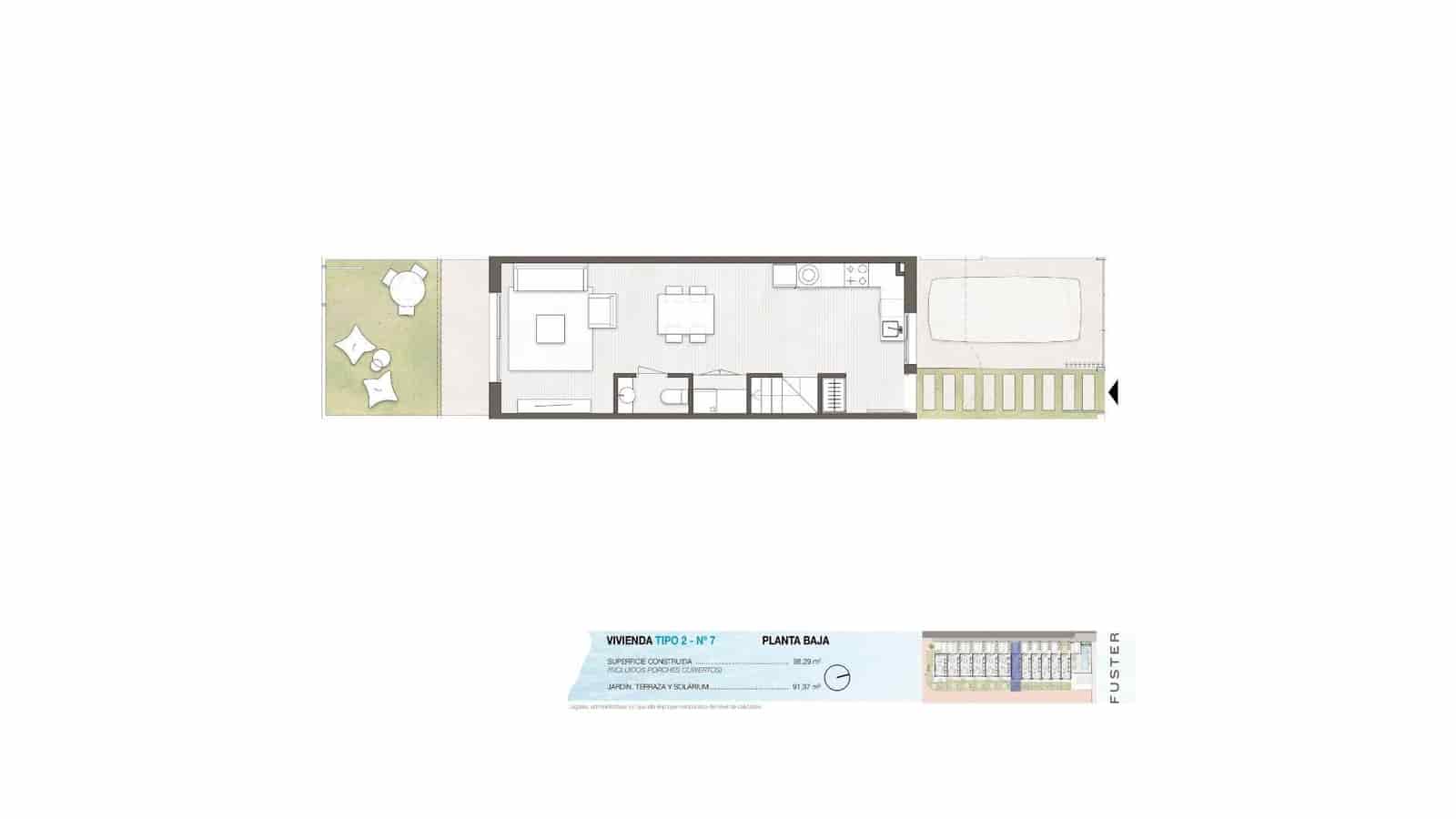 3 chambre Villa/Maison Mitoyenne à vendre à Pilar de la Horadada avec piscine garage - 339 900 € (Ref: 9452220)