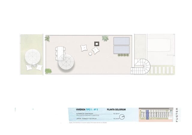 3 slaapkamer Rijtjeshuis te koop in Pilar de la Horadada met zwembad garage - € 339.900 (Ref: 9452220)