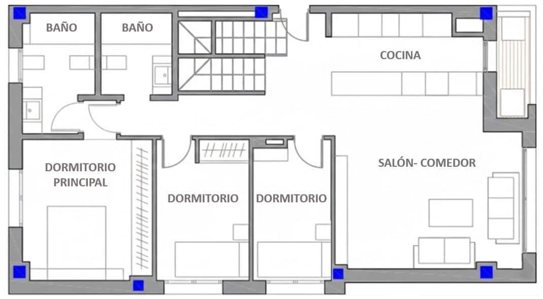 3 sovrum Takvåning till salu i Cordoba stad med pool garage - 464 900 € (Ref: 9815826)