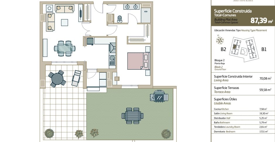 1 chambre Appartement à vendre à Javea / Xabia avec piscine garage - 385 000 € (Ref: 10060598)