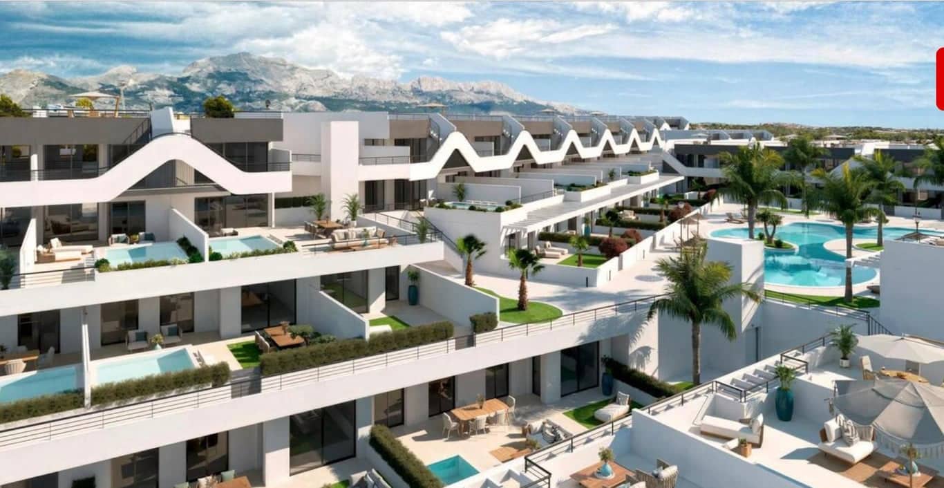 2 chambre Penthouse à vendre à Alfaz del Pi / L'Alfas del Pi avec piscine - 360 000 € (Ref: 10159922)