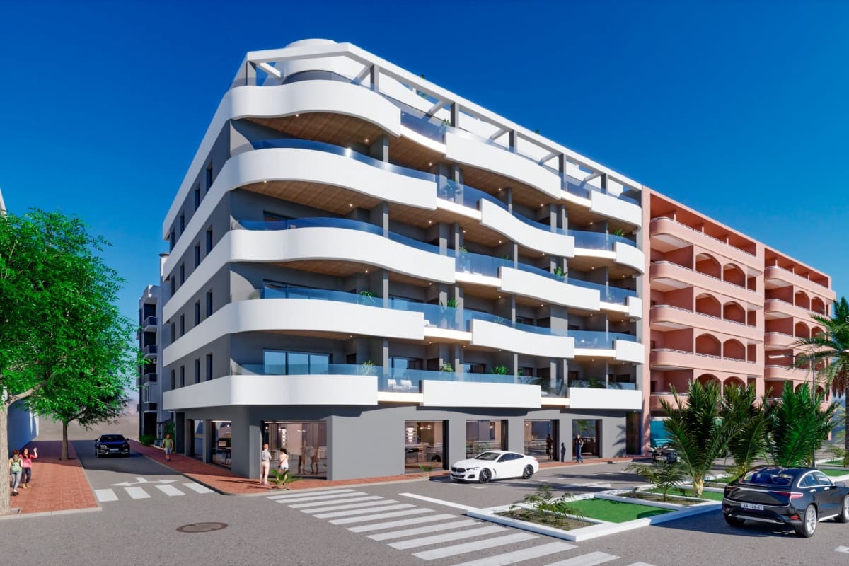 2 sypialnia Apartament na sprzedaż w Torrevieja z basenem - 309 000 € (Ref: 10003867)