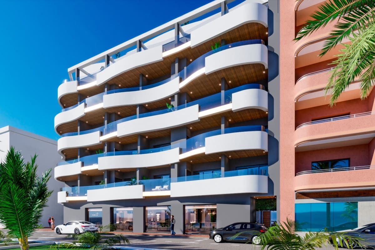2 sypialnia Apartament na sprzedaż w Torrevieja z basenem - 309 000 € (Ref: 10003867)