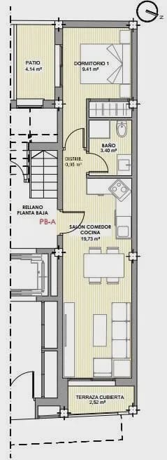 1 soverom Leilighet til salgs i Torrevieja med svømmebasseng - € 176 000 (Ref: 10003876)
