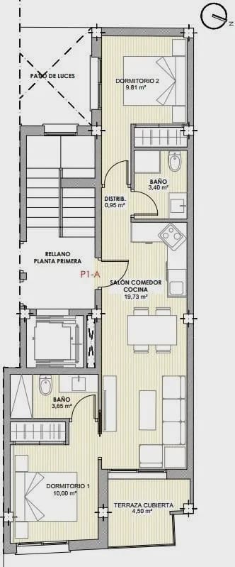 2 bedroom Apartment for sale in Torrevieja with pool - € 259,000 (Ref: 10003879)
