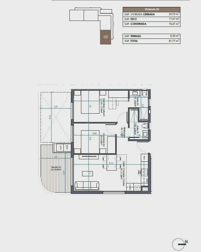 2 soveværelse Lejlighed til salg i Guardamar del Segura med swimmingpool - € 305.000 (Ref: 10003881)