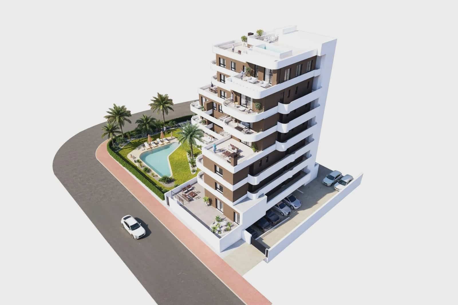 2 soveværelse Lejlighed til salg i Guardamar del Segura med swimmingpool - € 305.000 (Ref: 10003881)
