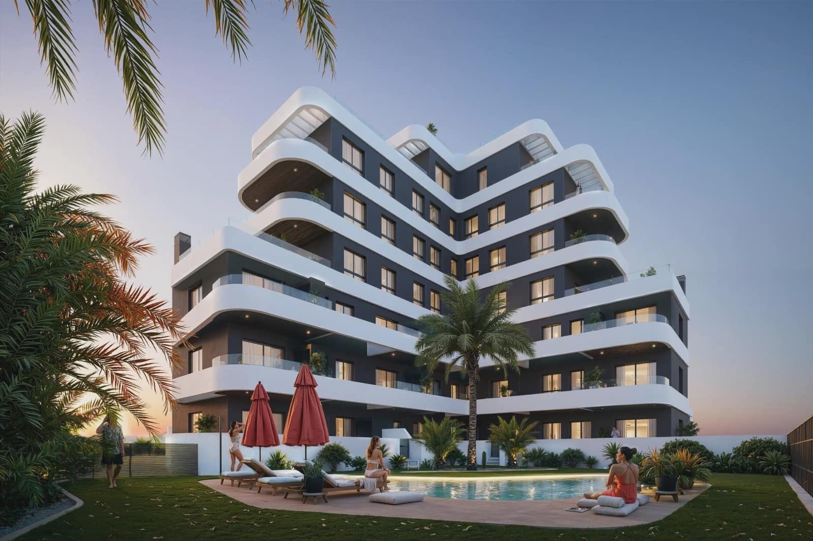 2 soveværelse Lejlighed til salg i Guardamar del Segura med swimmingpool - € 305.000 (Ref: 10003881)