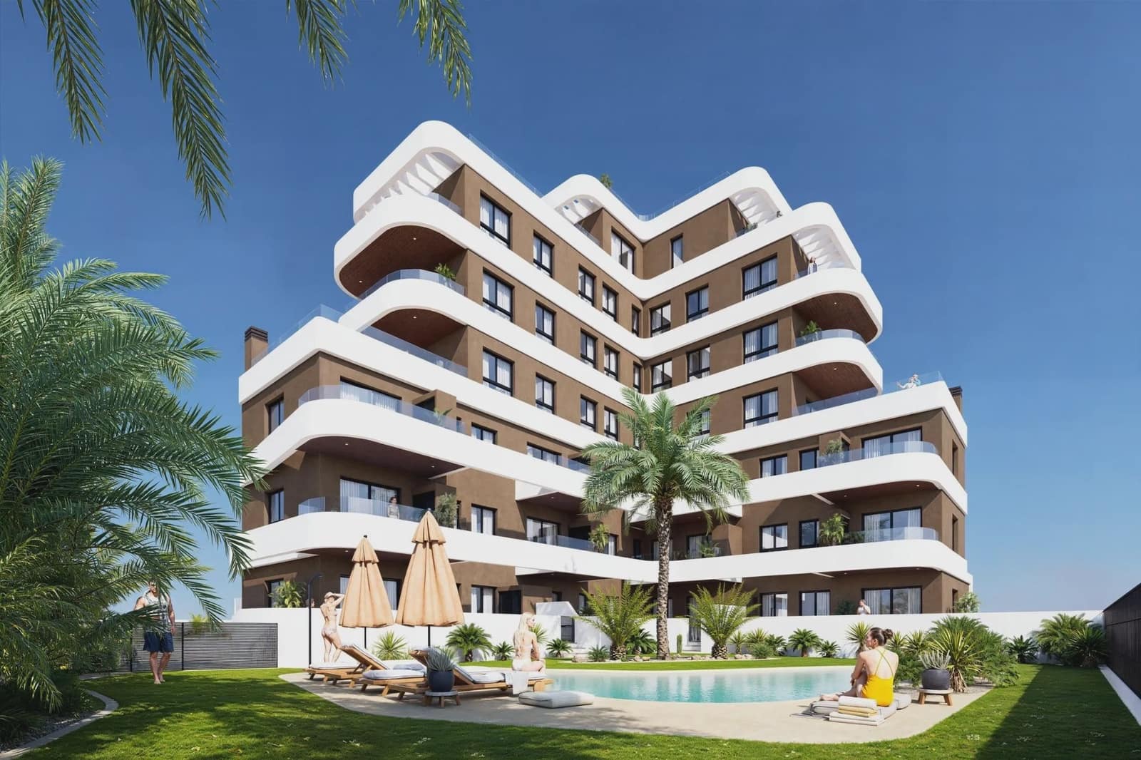 2 soveværelse Lejlighed til salg i Guardamar del Segura med swimmingpool - € 305.000 (Ref: 10003881)