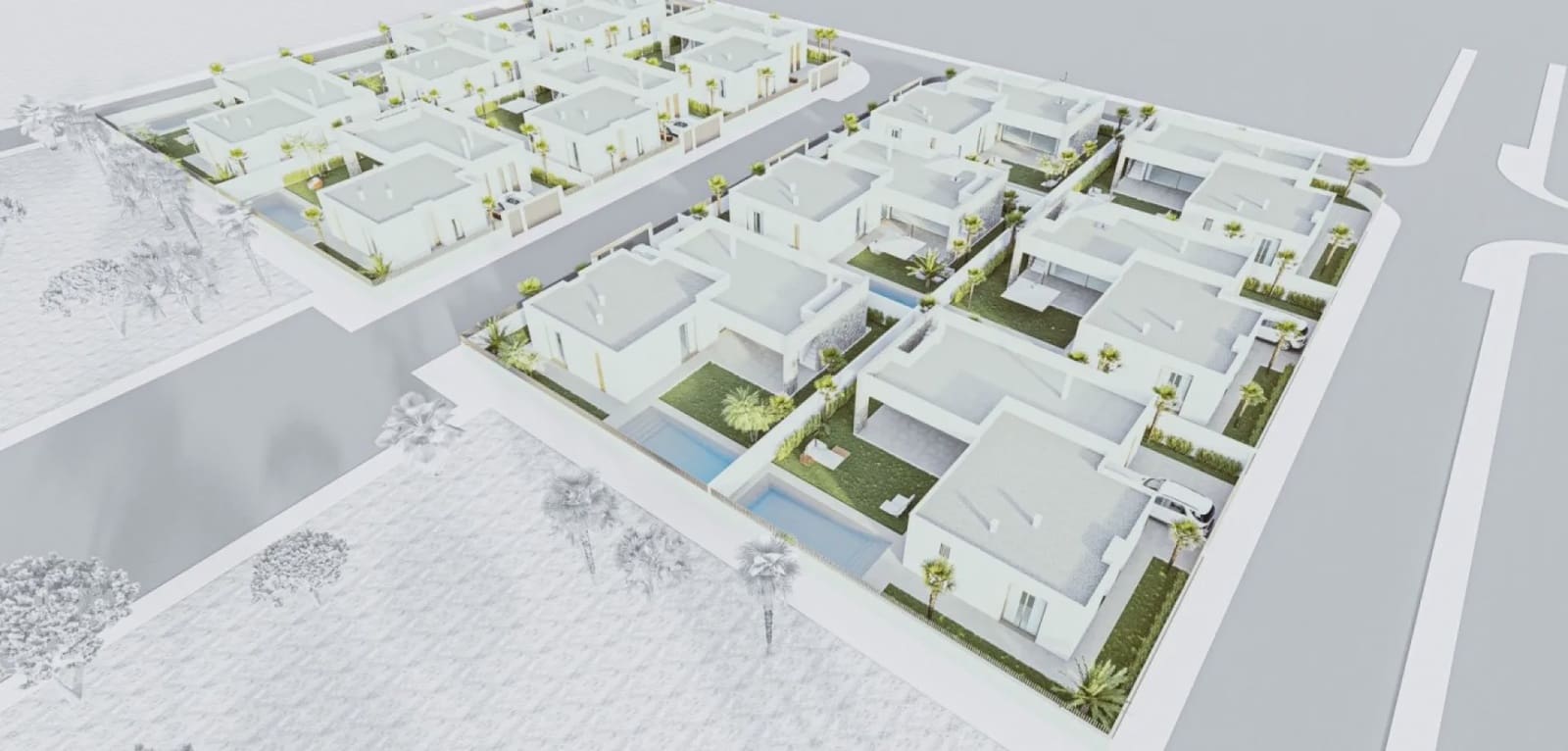 Chalet de 3 habitaciones en Mar de Cristal en venta con piscina - 549.000 € (Ref: 10003884)