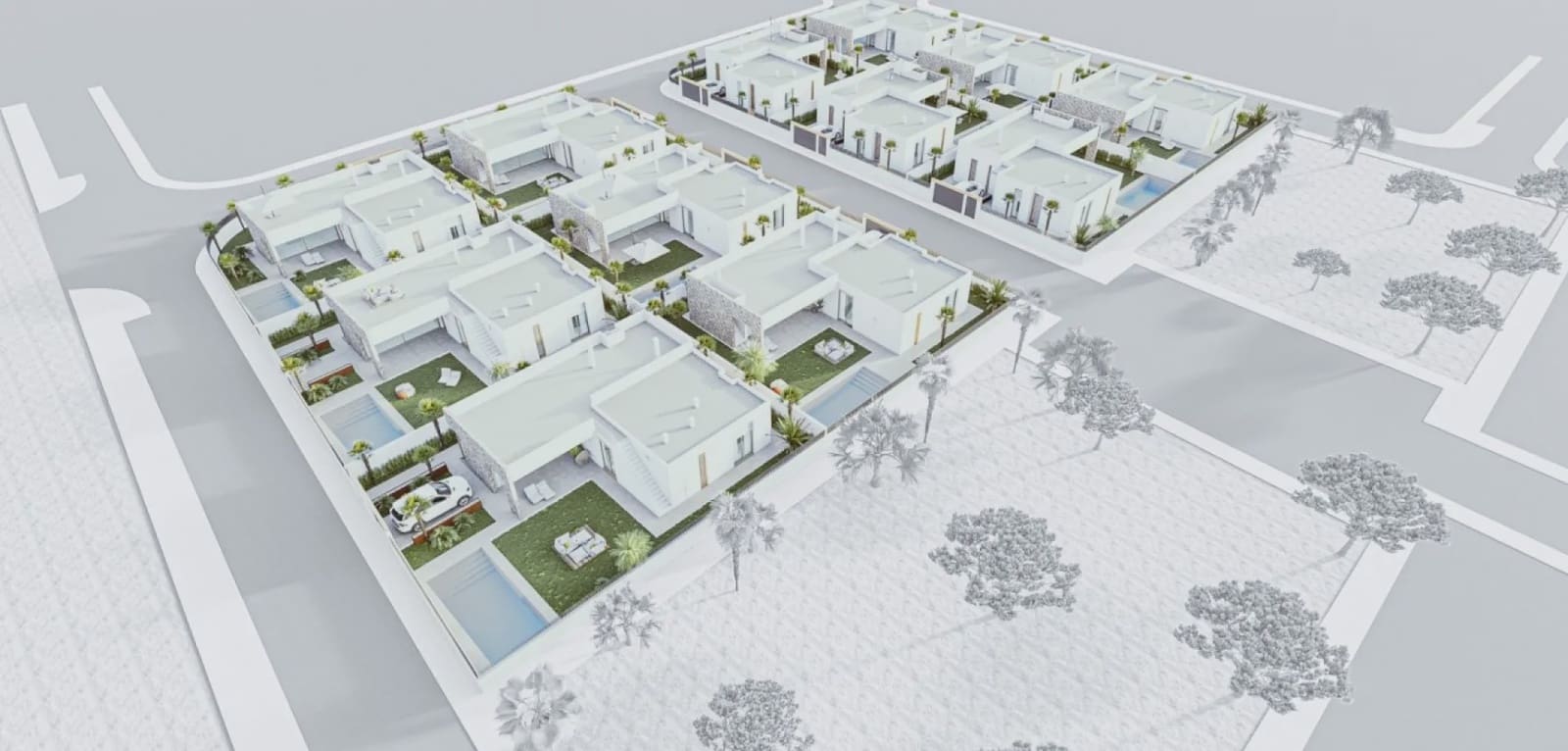 Chalet de 3 habitaciones en Mar de Cristal en venta con piscina - 549.000 € (Ref: 10003884)