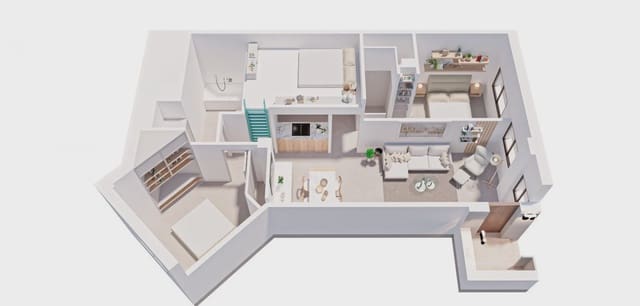 2 soverom Leilighet til salgs i Pilar de la Horadada ciudad, Pilar de la Horadada - € 147 000 (Ref: 10003888)