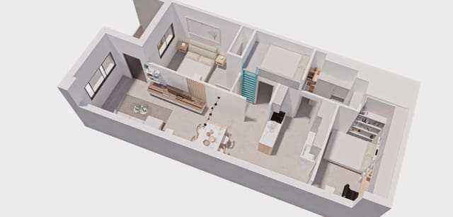 2 soverom Leilighet til salgs i Pilar de la Horadada ciudad, Pilar de la Horadada - € 147 000 (Ref: 10003889)