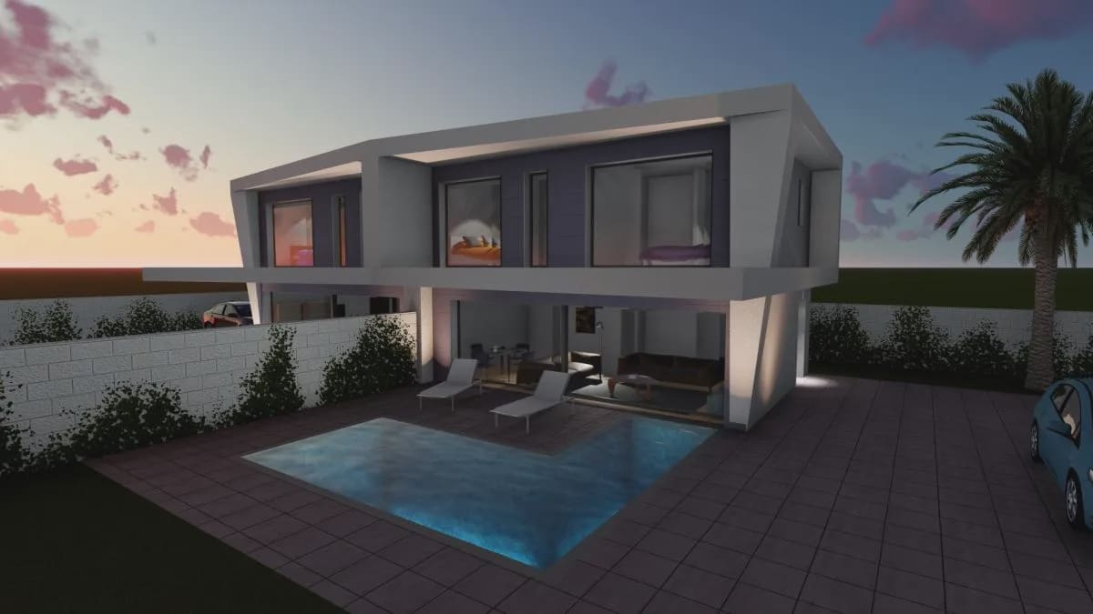 3 makuuhuone Omakotitalo myytävänä paikassa Gran Alacant mukana uima-altaan - 448 000 € (Ref: 10003892)
