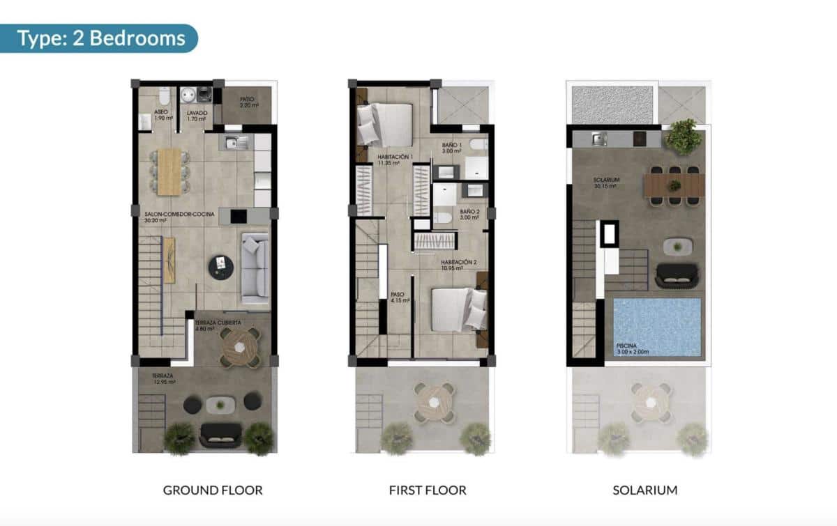 2 chambre Maison de Ville à vendre à Dolores avec piscine - 275 000 € (Ref: 10091623)