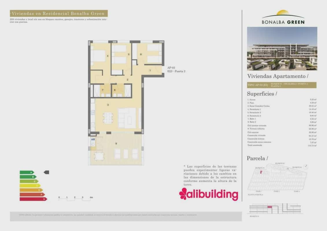 3 camera da letto Appartamento in vendita in Muchamiel / Mutxamel con piscina - 310.500 € (Rif: 10132793)